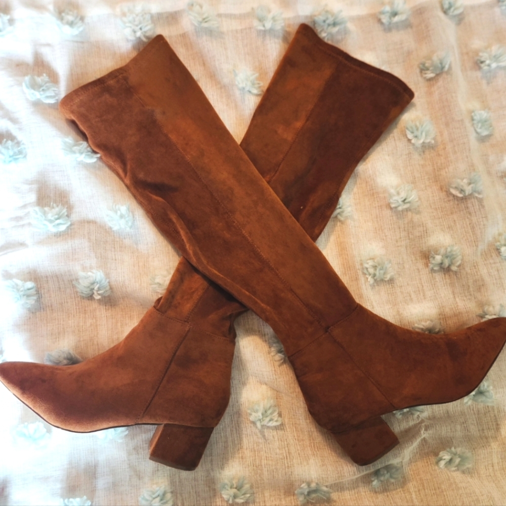 Knee High Suede Boots Size 9
